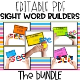 Editable Word Work BUNDLE | Sight Word Building | Word Wor
