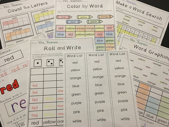 word work worksheets editable by erin thomsons primary printables