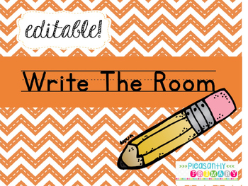 Preview of Editable Write The Room Cards and Recording Sheets