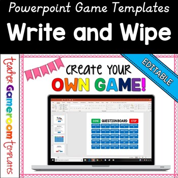 Preview of Editable Write and Wipe Game Powerpoint Game Template