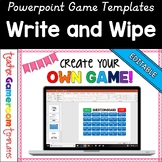 Editable Write and Wipe Game Powerpoint Game Template