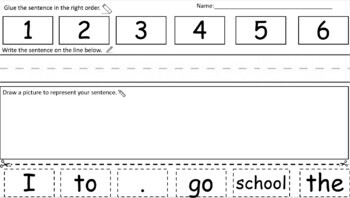 Preview of Editable Writing Activity (K-1)