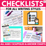 Writing Checklists | Text Features | Structures, Rubrics, 