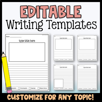 Preview of Editable Writing Templates
