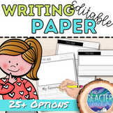 Editable Writing Paper Pack