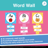 Editable Writing Word Wall with Commonly Used Digraphs and Sounds