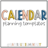 Editable Year-Long Calendar Planner