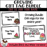 Editable Year Long Gift Tag Growing Bundle