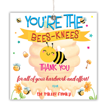 Bees Gift Tags printable. Bees Gift Tags template. (1917263)