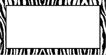 Preview of Editable Zebra Labels For the Classroom