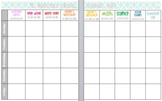Editable and Customizable Lesson Plan Template "Book View"
