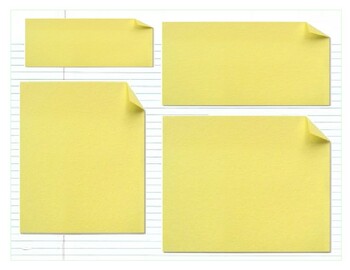 Preview of Scrapbook Sticky Notes (Editable and Fillable resource)