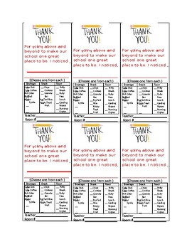 Preview of Variety of Room Service Cards (Editable & Fillable Resource)