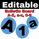 Editable and Printable Bulletin Board Alphabet Letters A-Z
