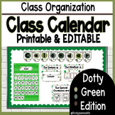 Editable and Printable Classroom Calendar Flip  Pocket Cha