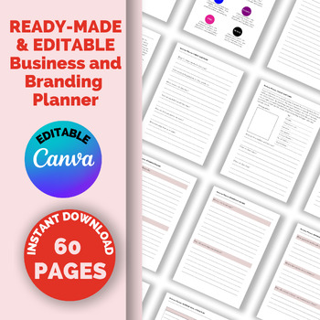 Preview of Editable and Ready-made Business Planner - Canva templates