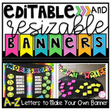 Editable and Resizable Banners