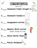 Editable (before school starts) To Do Checklist for the Ch