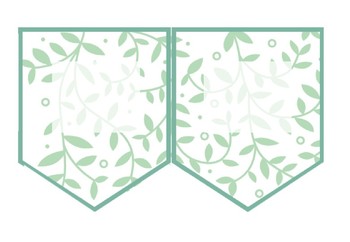 Preview of Editable bunting: leaves - classroom decor (large)