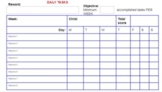 Editable chore chart - A Daily Visual Schedule /Routine/Ch