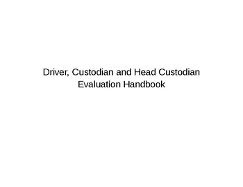 Preview of Driver and custodian evaluation handbook (Editable resource)