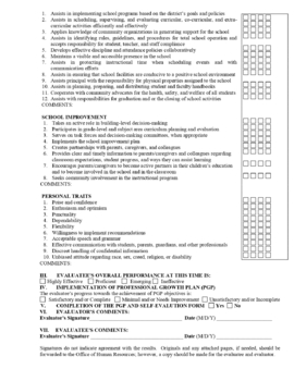 Preview of Dean of Students Evaluation Form (Editable & fillable resource)