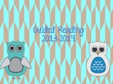 Editable guided reading binder cover