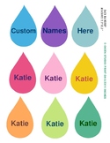 Editable labels Raindrop, Editable Raindrops Names, Colorf
