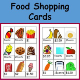 Editable money and food picture cards