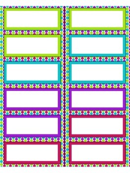 editable name labels tags dots by mrs warners