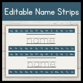 Preview of Editable name strips