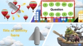 Editable plane animation presentation, add your questions