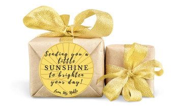 Preview of Editable "sunshine" gift tag