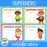 Superhero award certificates (printable and digital)