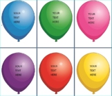 Editable templates Balloon Posters