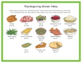 Editable thanksgiving multiplication Dinner Menu Calculati