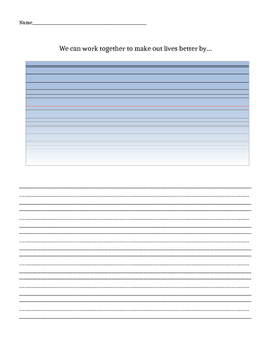 Editable writing paper by Flipped out in First | TpT