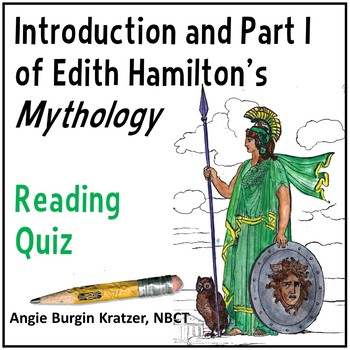 Preview of Edith Hamilton Mythology - Greek Myth - Introduction and Part I - Reading Test