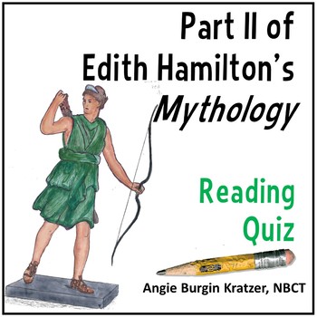 Preview of Edith Hamilton Mythology - Introduction to Greek Mythology Part II Reading Test