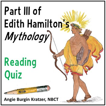 Preview of Edith Hamilton Mythology - Introduction to Greek Mythology Part III Reading Test