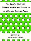 Special Education Booklet for Setting Up an Effective Reso
