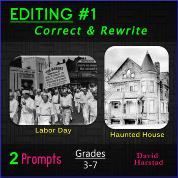 Preview of Labor Day Activity  & Halloween Writing Activity