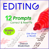 Editing and Proofreading Worksheets: 12 Printable Editing 