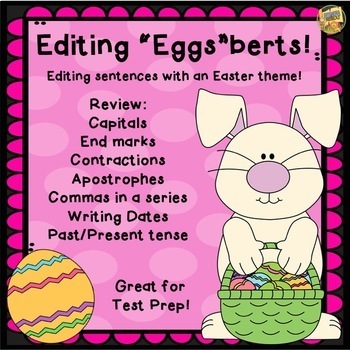 Preview of Easter Bunny - Editing "Eggs"berts!  Reviewing your editing skills! Test Prep!