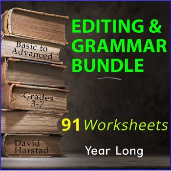 Preview of Editing and Proofreading Worksheets | Grammar Worksheets (Gr. 3-7)