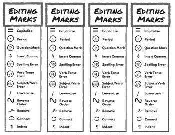 Preview of Editing Marks Bookmarks - Intermediate