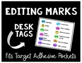 Editing Marks Desk Tags for Target Pockets