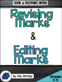 Preview of Editing Marks and Revising Marks COLOR