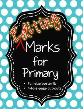 Preview of Editing Marks for Primary