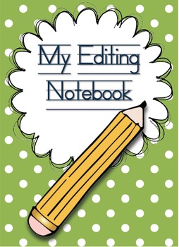Preview of Editing Notebook: An Intervention Strategy for Students and Teachers